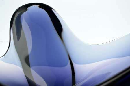 SUPERB CZECH ART GLASS SKRDLOVICE BOWL DESIGNED BY EMANUEL BERANEK (1899-1972) IN 1959