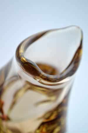* MAGNIFICENT ZBS CZECH ART GLASS SCULPTURAL OBJECT, DESIGNED BY PROF MILOSLAV KLINGER (1922-1999)