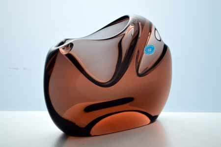 MAGNIFICENT ZBS CZECH ART GLASS SCULPTURAL OBJECT, DESIGNED BY PROF MILOSLAV KLINGER (1922-1999)