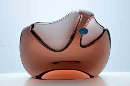 MAGNIFICENT ZBS CZECH ART GLASS SCULPTURAL OBJECT, DESIGNED BY PROF MILOSLAV KLINGER (1922-1999)