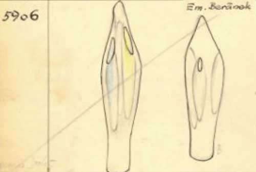 AN IMPORTANT DESIGN: SKRDLOVICE SCULPTURAL DISPLAY OBJECT #5906 DESIGNED BY EMANUEL BERANEK IN 1959
