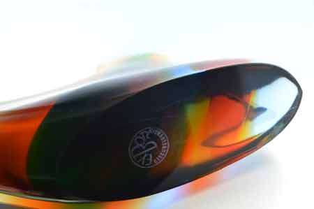 A VERY RARE CULT ITEM: EXBOR FISH GLASS SCULPTURE DESIGNED BY ROZINEK AND HONZIK IN THE 1960s
