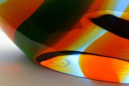 A VERY RARE CULT ITEM: EXBOR FISH GLASS SCULPTURE DESIGNED BY ROZINEK AND HONZIK IN THE 1960s
