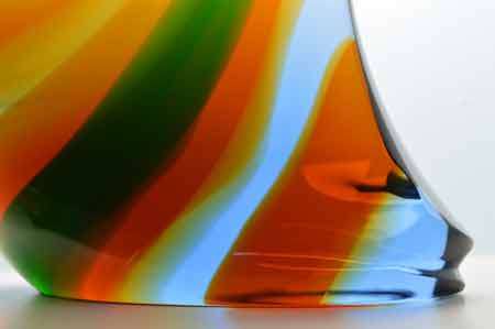 A VERY RARE CULT ITEM: EXBOR FISH GLASS SCULPTURE DESIGNED BY ROZINEK AND HONZIK IN THE 1960s