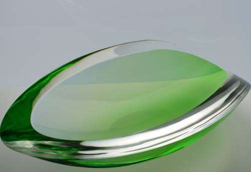 DAZZLINGLY BEAUTIFUL MODERNIST SCULPTURAL BOWL : CONTEMPORARY CZECH DESIGN BY RADEK KOLBABEK
