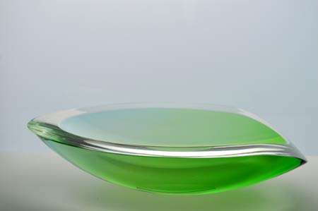 DAZZLINGLY BEAUTIFUL MODERNIST SCULPTURAL BOWL : CONTEMPORARY CZECH DESIGN BY RADEK KOLBABEK
