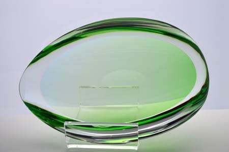 DAZZLINGLY BEAUTIFUL MODERNIST SCULPTURAL BOWL : CONTEMPORARY CZECH DESIGN BY RADEK KOLBABEK