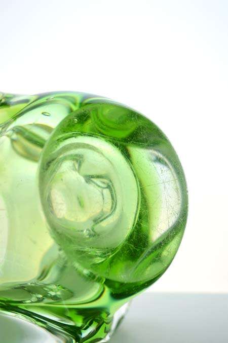RARE & DAZZLINGLY BEAUTIFUL CZECH ART GLASS VASE DESIGNED IN 1968 BY JIRINA ZERTOVA
