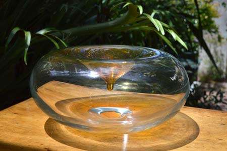 DAZZLINGLY BEAUTIFUL MODERN CZECH ART GLASS ARCHITECTURAL OBJECT, DESIGNED BY TEREZA KOVARIKOVA