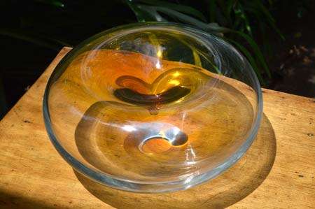 DAZZLINGLY BEAUTIFUL MODERN CZECH ART GLASS ARCHITECTURAL OBJECT, DESIGNED BY TEREZA KOVARIKOVA