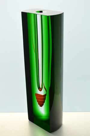 MAGNIFICENT 21st CENTURY CZECH ART GLASS! CONTEMPORAY DESIGN BY MR PAVEL HAVELKA (Zdár nad Sázavou)