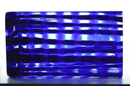 EXTRA LARGE & HEAVY MODERNIST SCULPTURAL EGERMANN VASE : CZECH ART GLASS DESIGN AT ITS VERY BEST!