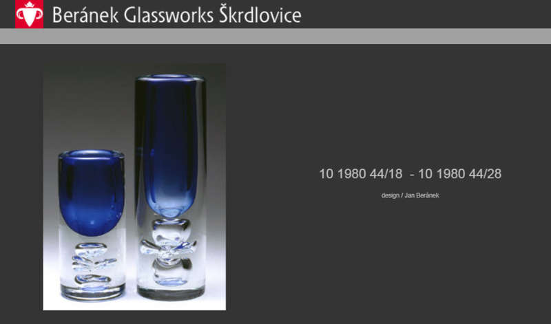 DAZZLINGLY BEAUTIFUL AZURE & BLUE (HEAVY) SKRDLOVICE VASE DESIGNED BY JAN BERANEK (1933-) IN 1980