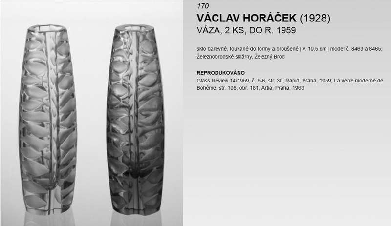MOST ELEGANT RARE NEODYMIUM (VIOLET/BLUE) CZECH ART GLASS VASE, DESIGNED BY VACLAV HORACEK (1928-)