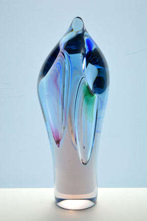 AN IMPORTANT DESIGN: SKRDLOVICE SCULPTURAL DISPLAY OBJECT #5906 DESIGNED BY EMANUEL BERANEK IN 1959