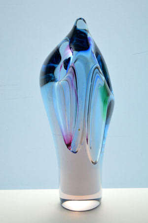 AN IMPORTANT DESIGN: SKRDLOVICE SCULPTURAL DISPLAY OBJECT #5906 DESIGNED BY EMANUEL BERANEK IN 1959