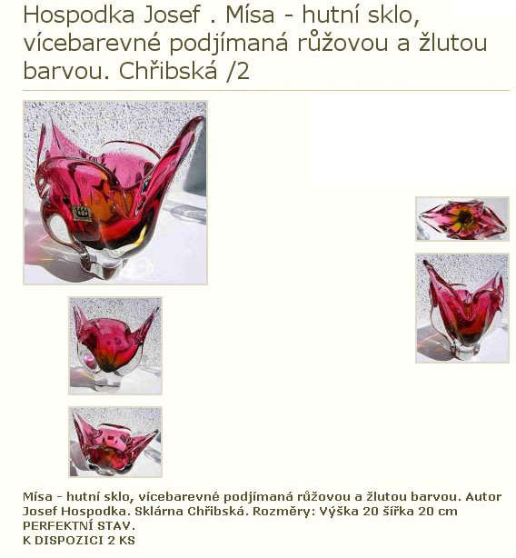BEAUTIFUL CZECH ART GLASS CHRIBSKA SCULPTURE DESIGNED BY PROF JOSEF HOSPODKA IN THE 1970s