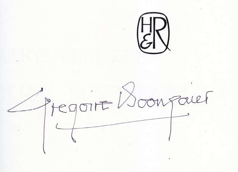 ** GREGOIRE BOONZAIER (FIRST EDITION; SIGNED & DATED, MINT CONDITION) ART BOOK BY MARTIN BEKKER