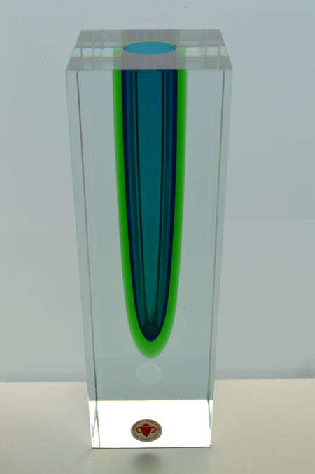 PERFECT & MAGNIFICENT CZECH ART GLASS VASE DESIGNED FOR BERANEK GLASSWORKS BY PROF JAROSLAV SVOBODA