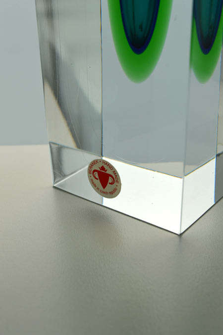PERFECT & MAGNIFICENT CZECH ART GLASS VASE DESIGNED FOR BERANEK GLASSWORKS BY PROF JAROSLAV SVOBODA