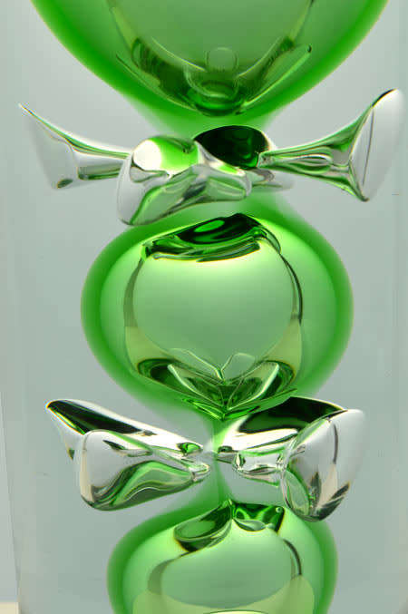 DAZZLING, TRANSPARENT & HEAVY SKRDLOVICE VASE, DESIGNED BY JAN BERANEK (1933-) IN 1980