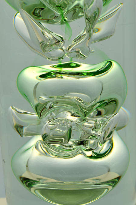 DAZZLING, TRANSPARENT & HEAVY SKRDLOVICE VASE, DESIGNED BY JAN BERANEK (1933-) IN 1980