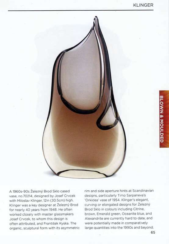 MOST ELEGANT & MOUTHWATERINGLY BEAUTIFUL CZECH ART GLASS VASE, DESIGNED BY JOSEF CVRCEK