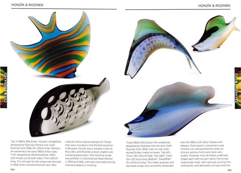 EXTRA LARGE! A VERY RARE CULT ITEM: EXBOR FISH GLASS SCULPTURE BY ROZINEK AND HONZIK IN THE 1960s