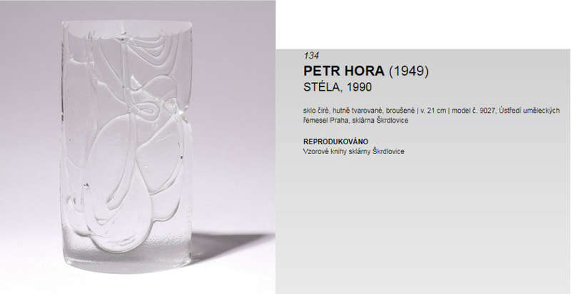 MAGNIFICENT CZECH ART GLASS SCULPTURE (1990) BY CONTEMPORARY MASTER GLASS DESIGNER PETR HORA