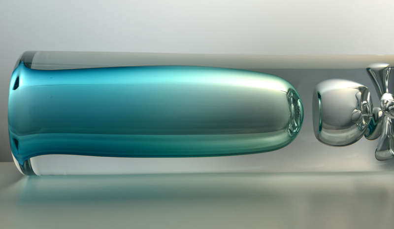 EXTRA LARGE!! DAZZLING, ICE BLUE & HEAVY SKRDLOVICE VASE, DESIGNED BY JAN BERANEK (1933-) IN 1980