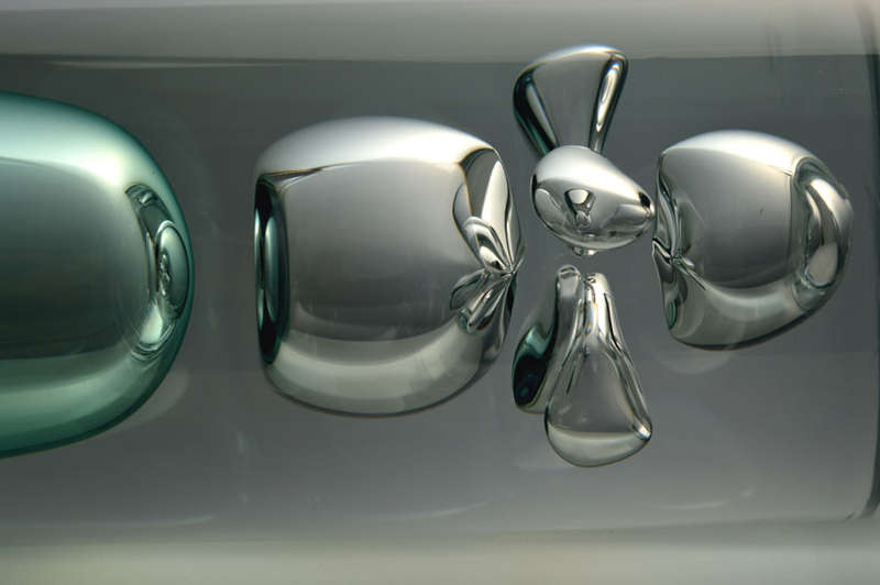 EXTRA LARGE!! DAZZLING, ICE BLUE & HEAVY SKRDLOVICE VASE, DESIGNED BY JAN BERANEK (1933-) IN 1980