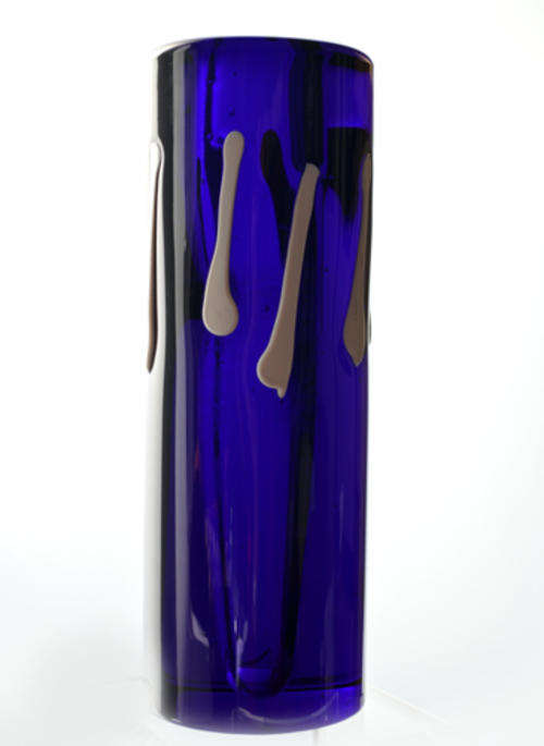 DAZZLINGLY BEAUTIFUL MODERN CZECH ART GLASS VASE DESIGNED BY JAROSLAV SVOBODA (1938-)