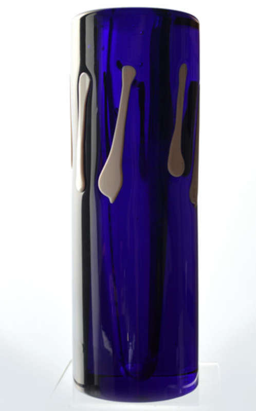 DAZZLINGLY BEAUTIFUL MODERN CZECH ART GLASS VASE DESIGNED BY JAROSLAV SVOBODA (1938-)
