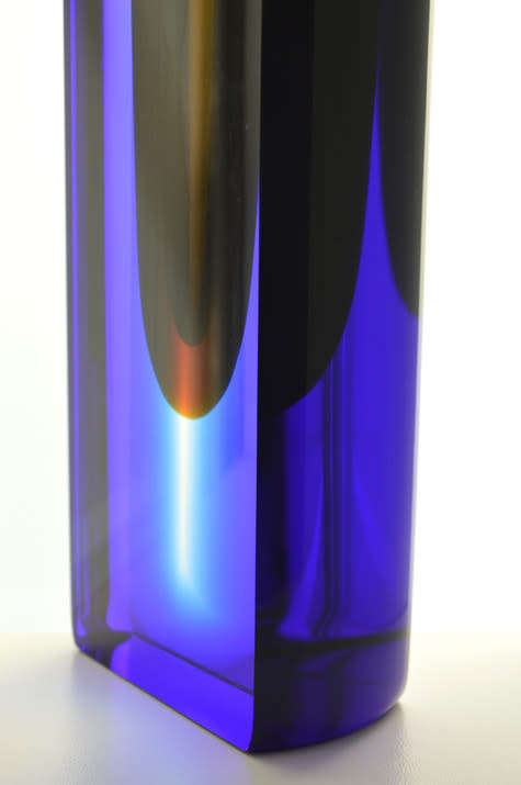 DAZZLINGLY BEAUTIFUL MODERN CZECH ART GLASS ARCHITECTURAL OBJECT, DESIGNED BY MR HLAVKA CONTEMPORARY