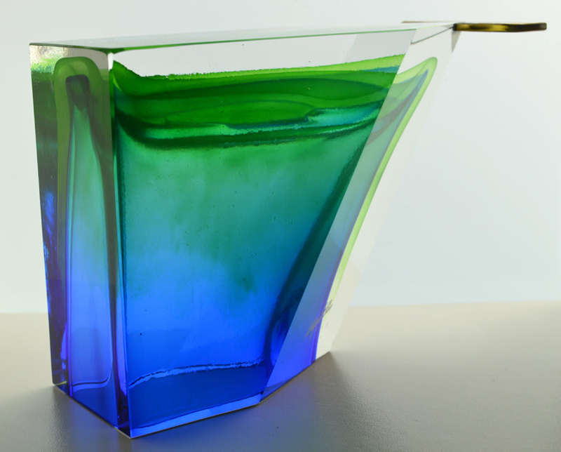 ** A FUNKY WHALE!! BEAUTIFUL MODERN CZECH ART GLASS DECOR OBJECT : CONTEMPORARY SCANDINAVIAN DESIGN