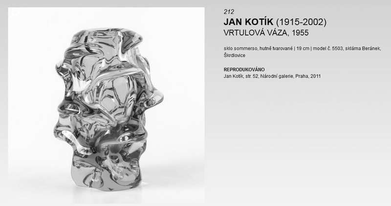 HALLMARK DESIGN: HEAVY SKRDLOVICE `PROPELLER / ATLAS` VASE, DESIGNED BY JAN KOTIK IN 1955