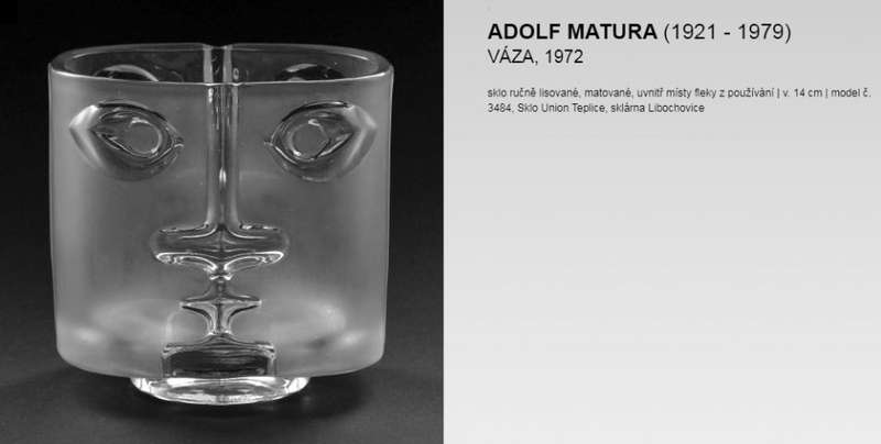 ICONIC COLLECTOR`S ITEM: CZECH ART GLASS: `MATURA`S HEAD` 1972 DESIGNED BY ALFRED MATURA (1921-1979)