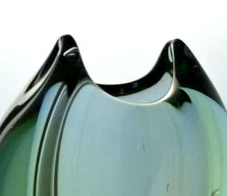 * CLASSIC & MOST ELEGANT CZECH ART GLASS VASE, DESIGNED BY EMANUEL BERANEK FOR SKRDLOVICE GLASS