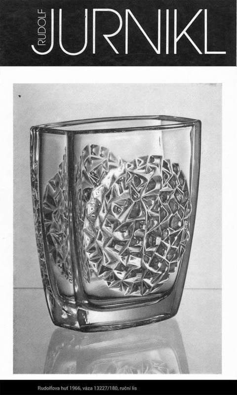 * A MAGNIFICENT GREEN PRESSED ART GLASS BOWL, DESIGNED BY RUDOLF JURNIKL FOR RUDOLFOVA HUT IN 1966