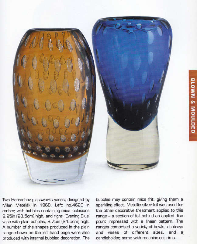 A BEAUTIFUL & RARE FIND: AMBER VASE, DESIGNED BY MILAN METELAK FOR HARRACHOV GLASS