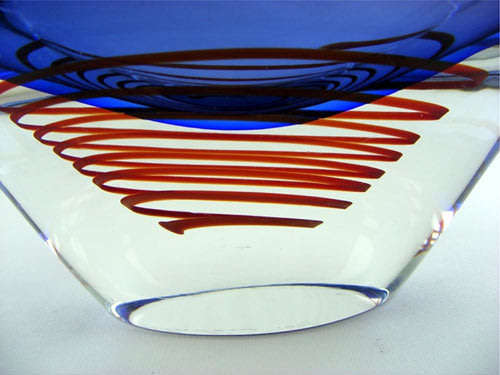 SENSATIONAL & SIGNED TOP QUALITY MURANO BOWL - 21ST CENTURY ART GLASS AT ITS VERY BEST!