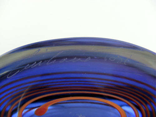 SENSATIONAL & SIGNED TOP QUALITY MURANO BOWL - 21ST CENTURY ART GLASS AT ITS VERY BEST!