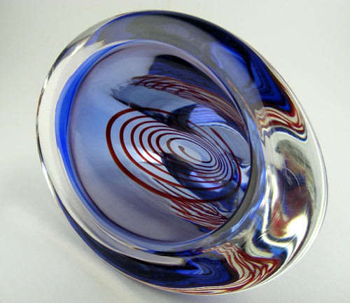 SENSATIONAL & SIGNED TOP QUALITY MURANO BOWL - 21ST CENTURY ART GLASS AT ITS VERY BEST!
