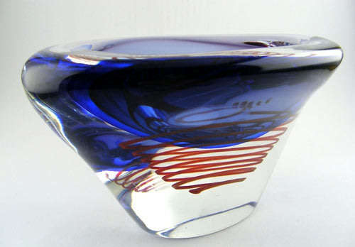 SENSATIONAL & SIGNED TOP QUALITY MURANO BOWL - 21ST CENTURY ART GLASS AT ITS VERY BEST!