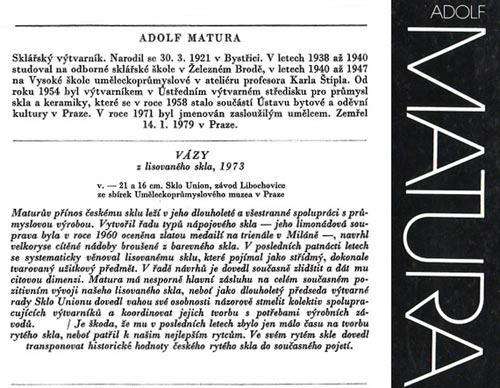 ICONIC COLLECTOR'S ITEM: CZECH ART GLASS: 'MATURA'S HEAD' 1972 DESIGNED BY ALFRED MATURA (1921-1979)