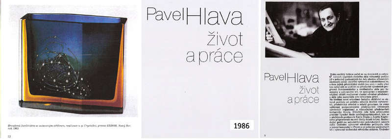 MUSEUM ITEM EXBOR CZECH GLASS SCULPTURAL VASE WITH METAL INCLUSIONS DESIGNED BY PAVEL HLAVA IN 1964
