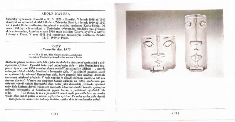 ICONIC COLLECTOR`S ITEM: CZECH ART GLASS: `MATURA`S HEAD` 1972 DESIGNED BY ALFRED MATURA (1921-1979)