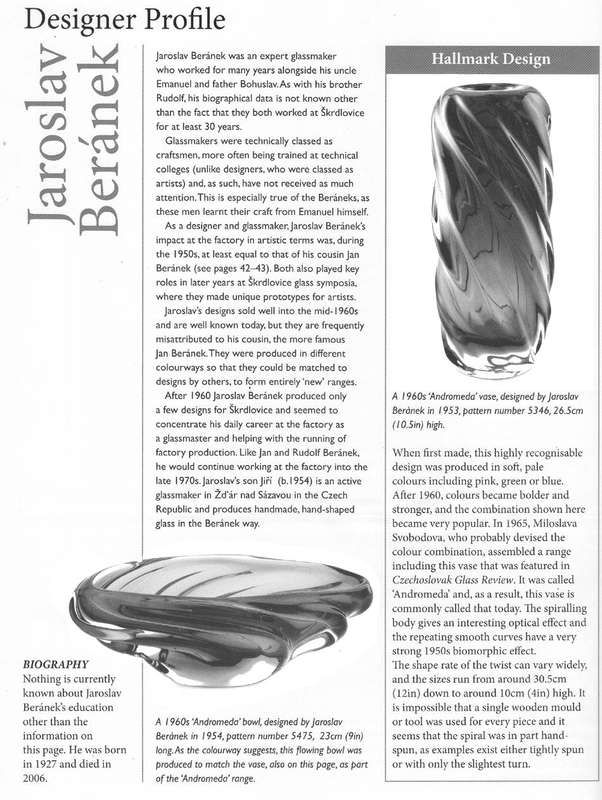 * MASSIVE, LEGENDARY AND HEAVY SKRDLOVICE `ANDROMEDA` BOWL: DESIGNED BY JAROSLAV BERANEK IN 1953