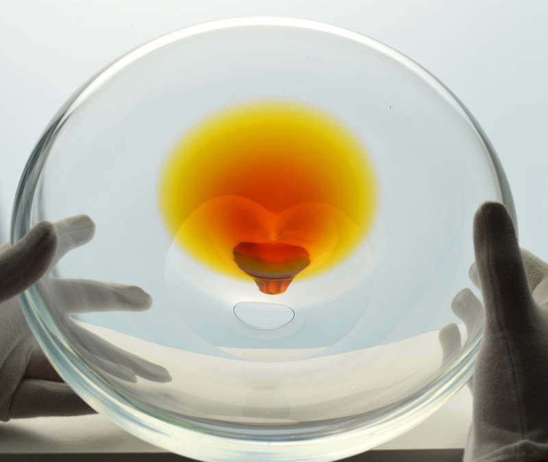 DAZZLINGLY BEAUTIFUL MODERN CZECH ART GLASS ARCHITECTURAL OBJECT, DESIGNED BY TEREZA KOVARIKOVA