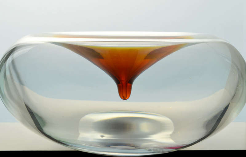 DAZZLINGLY BEAUTIFUL MODERN CZECH ART GLASS ARCHITECTURAL OBJECT, DESIGNED BY TEREZA KOVARIKOVA